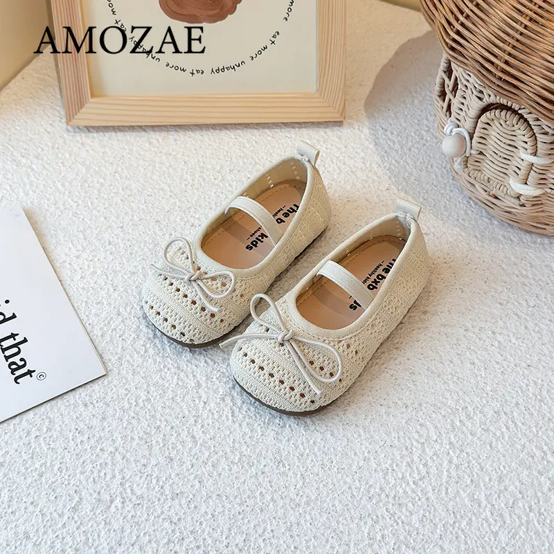Children Summer Snadals Girls Low Heel Princess Shoes Lightweight Anti-slippery Girl's Sandals Perform Dance Ballet Shoes