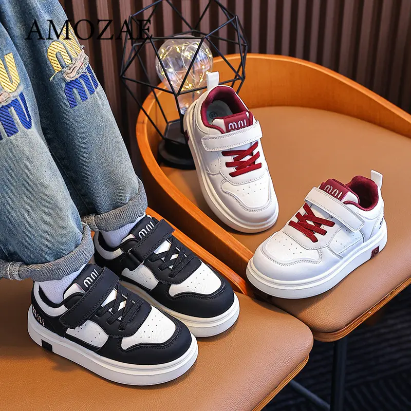 Children's Sneakers Spring and Autumn Kid's Sports Shoes Anti slip Lightweight Boys Board Shoes Soft Sole Baby Casual Shoes