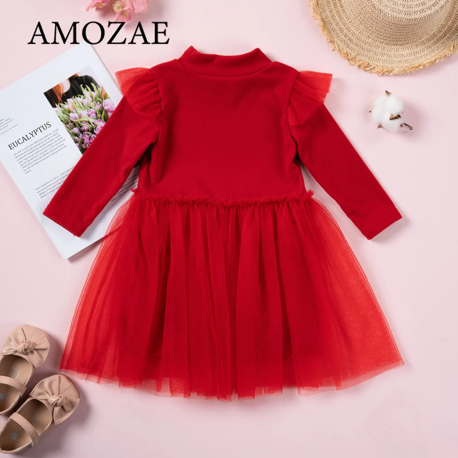 Girls Gauze Tutu Dress White Pink Spring Children Lace Princess Dress For 1-6 Yeas Old Baby Girl's Birthday Party Costume