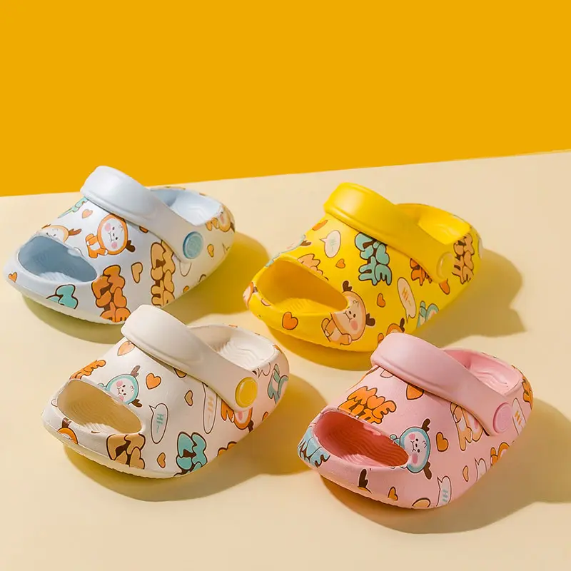 Soft Sole Cartoon Design Sandals for Infants Kids Perfect for Indoor Outdoor Wear Boys Girls Summer Fashionable Cute Slippers