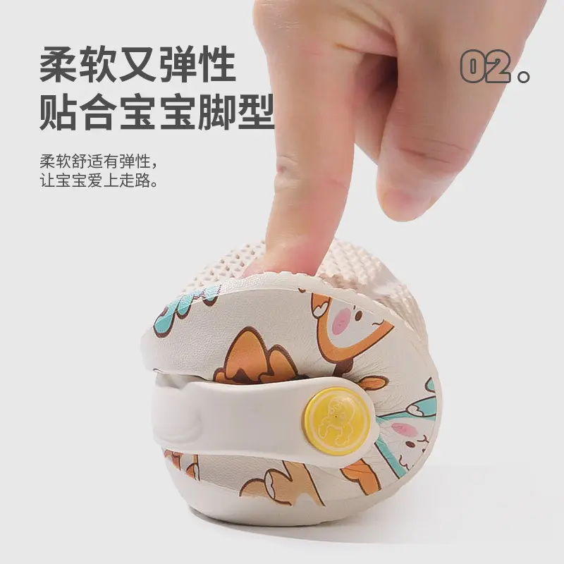 Soft Sole Cartoon Design Sandals for Infants Kids Perfect for Indoor Outdoor Wear Boys Girls Summer Fashionable Cute Slippers