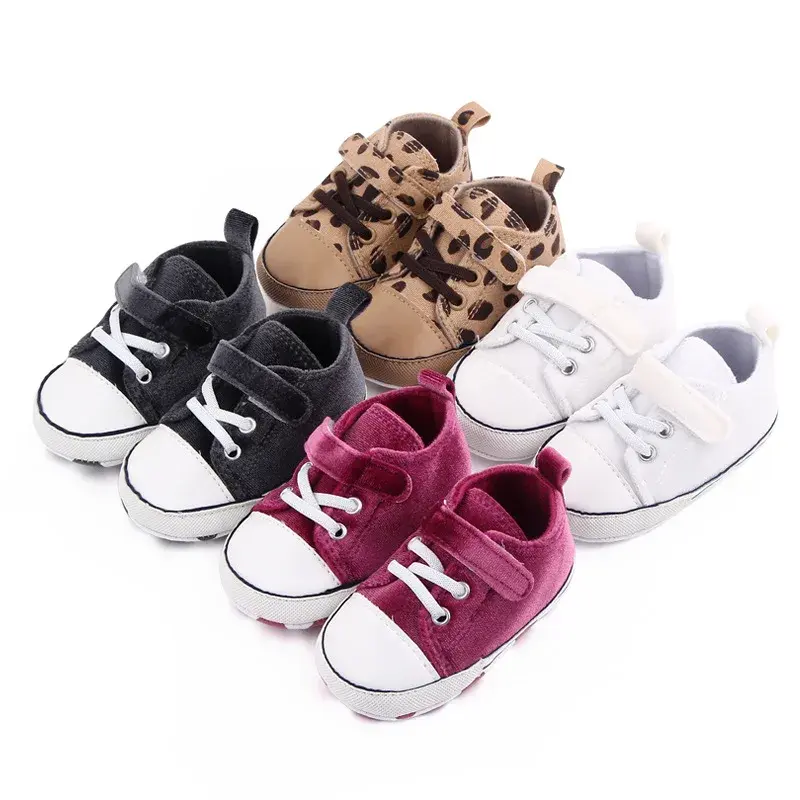 Baby Canvas Classic Sneakers Spring Newborn Sports Baby Boys Girls First Walkers Shoes Infant Toddler Anti-slip Baby Shoes 0-1Y