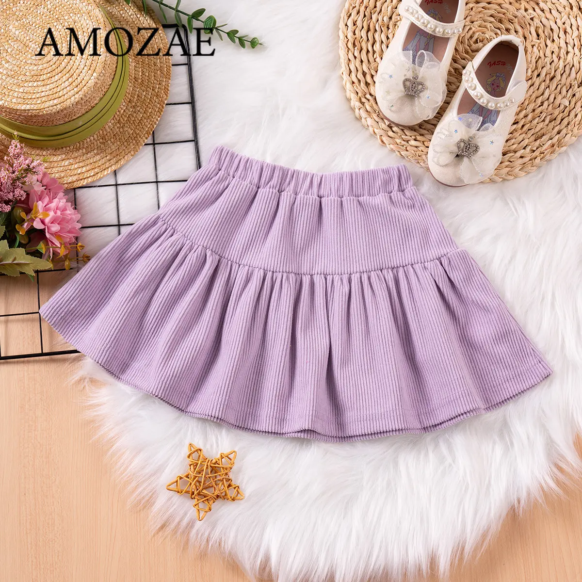 Summer Toddler Girls Casual Boho Ruffle Shorts and Flowy Skirt 2 Piece Set Loose Comfortable Play Outfit 0-7 Years