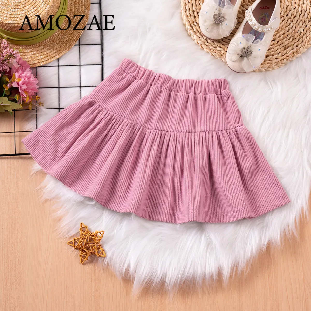 Summer Toddler Girls Casual Boho Ruffle Shorts and Flowy Skirt 2 Piece Set Loose Comfortable Play Outfit 0-7 Years
