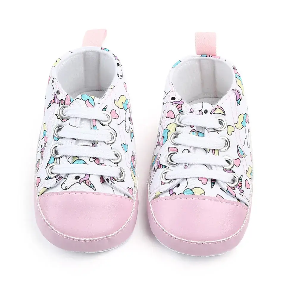 Newborn Baby Shoes Baby Girl Soft Lovely Comfortable Sole Cotton Crib  Casual Sneaker Sport Patchwork Shoes
