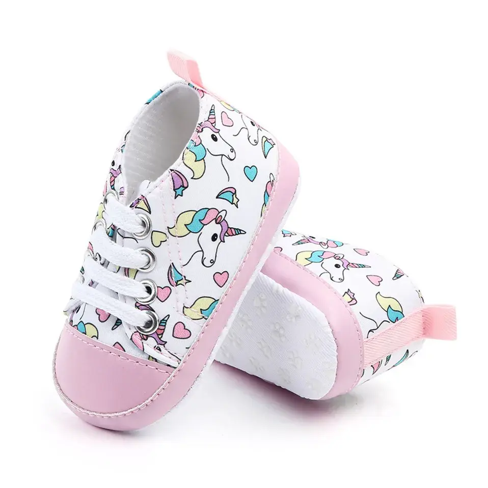Newborn Baby Shoes Baby Girl Soft Lovely Comfortable Sole Cotton Crib  Casual Sneaker Sport Patchwork Shoes