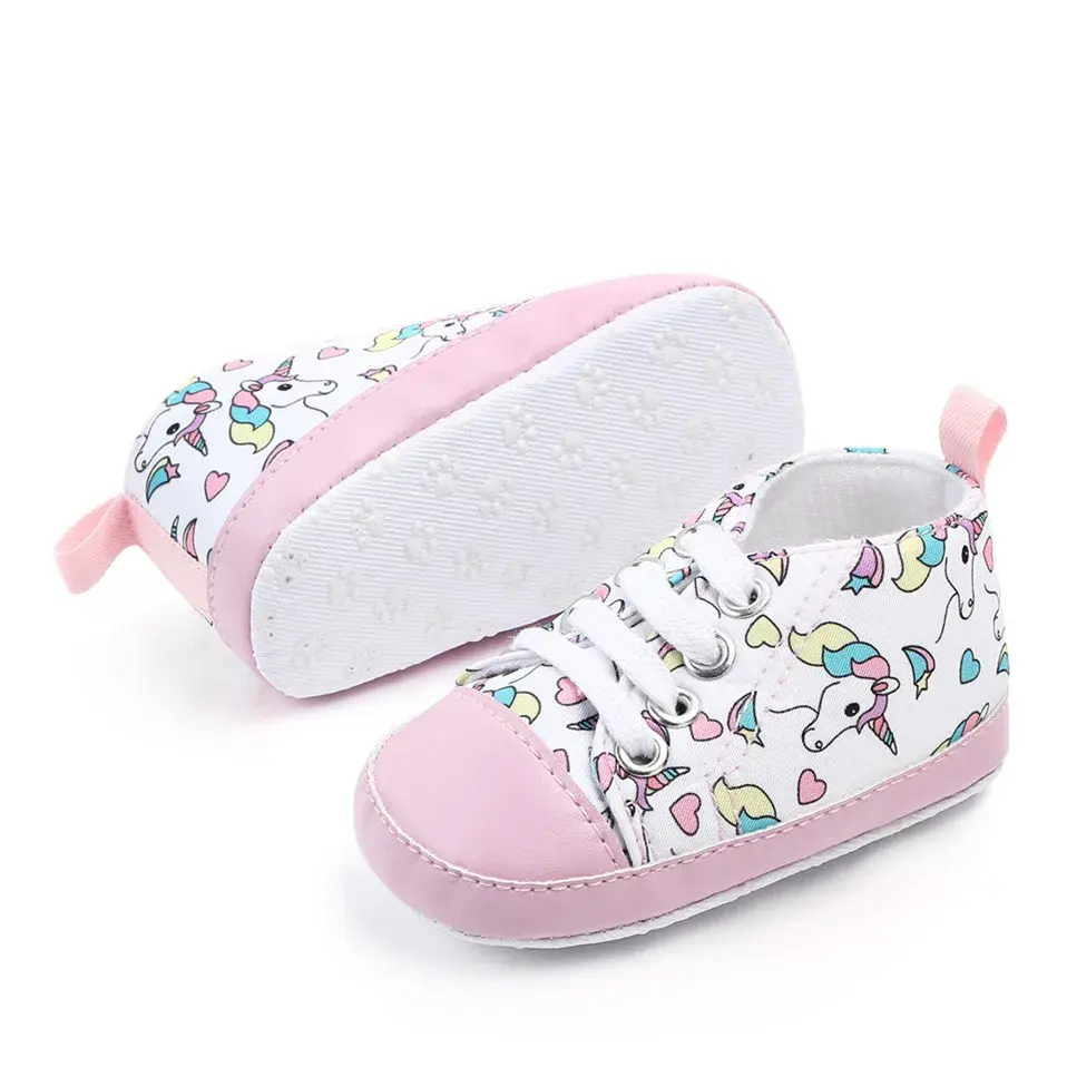 Newborn Baby Shoes Baby Girl Soft Lovely Comfortable Sole Cotton Crib  Casual Sneaker Sport Patchwork Shoes
