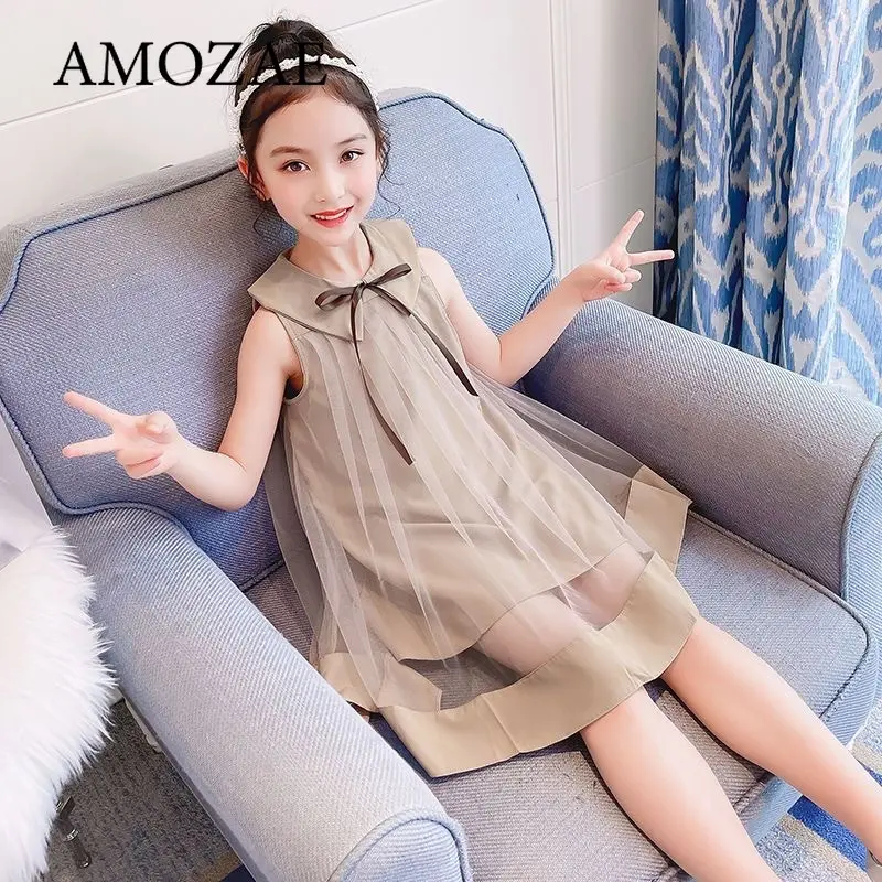Girls' Summer Dress New Western Style Children's Princess Dress Skirt Children Gauze SkirtChangx