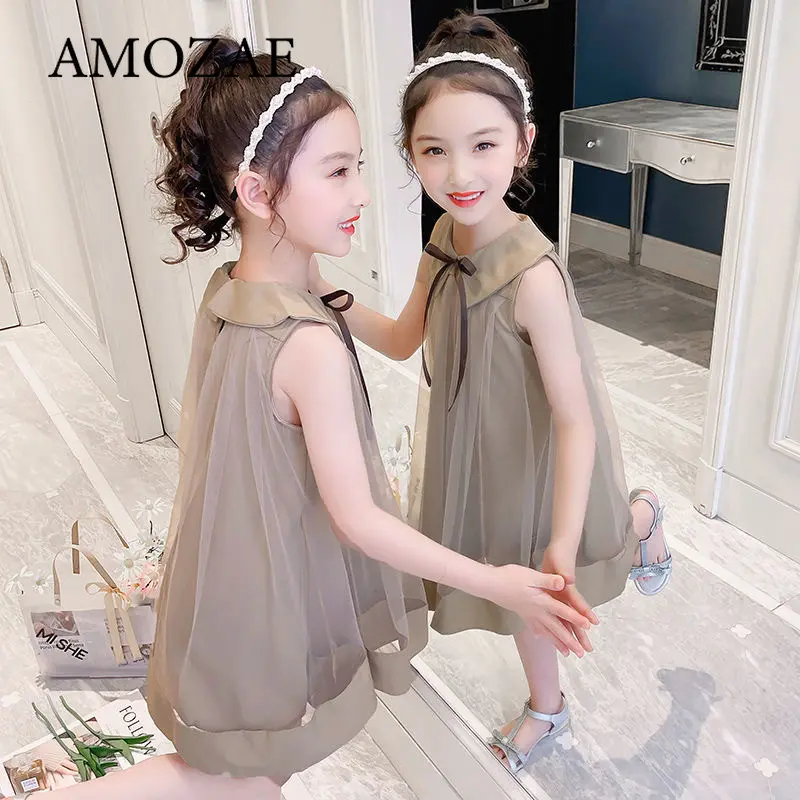 Girls' Summer Dress New Western Style Children's Princess Dress Skirt Children Gauze SkirtChangx