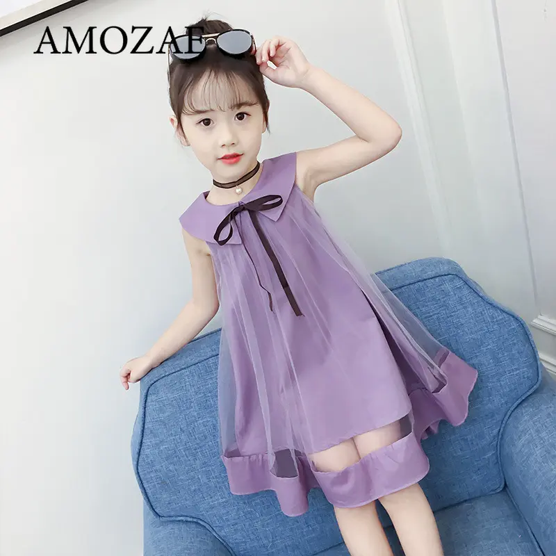 Girls' Summer Dress New Western Style Children's Princess Dress Skirt Children Gauze SkirtChangx