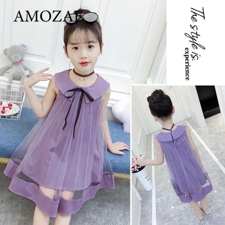 Girls' Summer Dress New Western Style Children's Princess Dress Skirt Children Gauze SkirtChangx