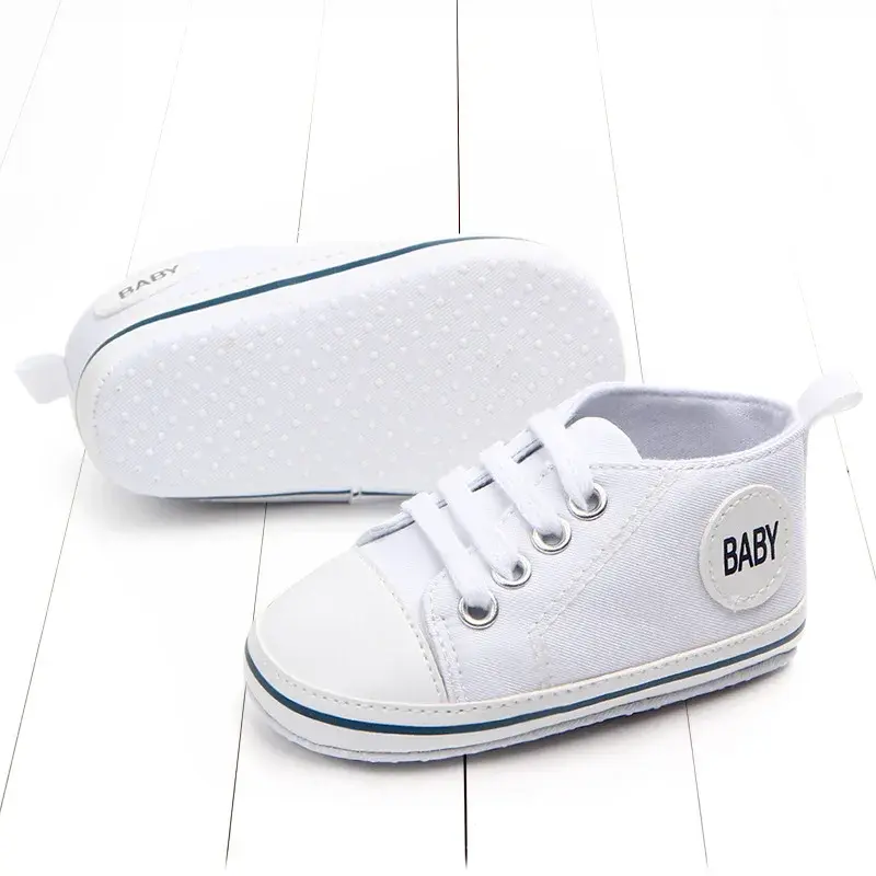 Newborn Canvas Baby Sneakers Casual Baby Boys Toddler Soft Sole Non-slip First Walking Kids Shoes 0-18Month