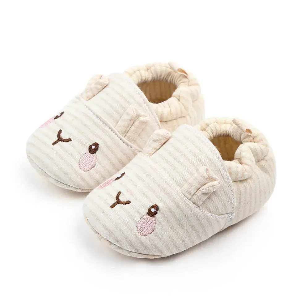 Baby Boys Girls Slippers Soft Sole Non slip Crib Shoes Cute Animal Winter Warm Booties Cartoon Mouse First Walkers