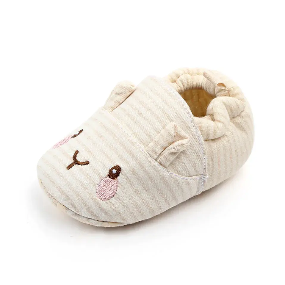 Baby Boys Girls Slippers Soft Sole Non slip Crib Shoes Cute Animal Winter Warm Booties Cartoon Mouse First Walkers