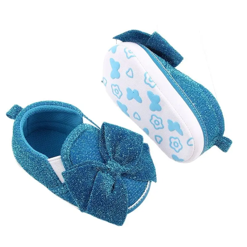 0-18M Newborn Infant Baby Girl Shoes Beautiful First Walkers Soft Sole Bowknot Princess Cute Shoe Toddler Walking Prewalkers