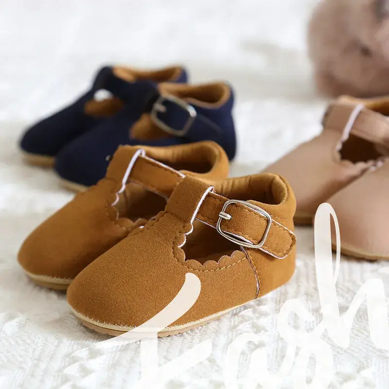 Baby Princess Shoes Newborn Girls Moccasins Shoes Rubber Sole Prewalker Non-slip Hollow Summer First Walkers