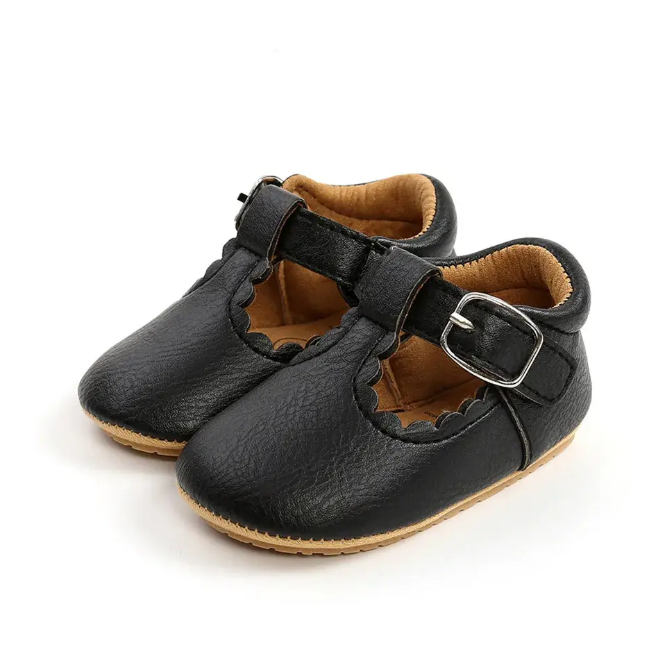 Baby Princess Shoes Newborn Girls Moccasins Shoes Rubber Sole Prewalker Non-slip Hollow Summer First Walkers