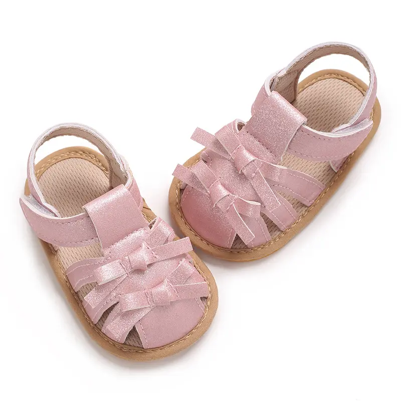 2025 Newborn Infant Baby Girls Shoes Summer Sandals Casual Rubber Bottom Non-Slip Breathable Kids Shoes