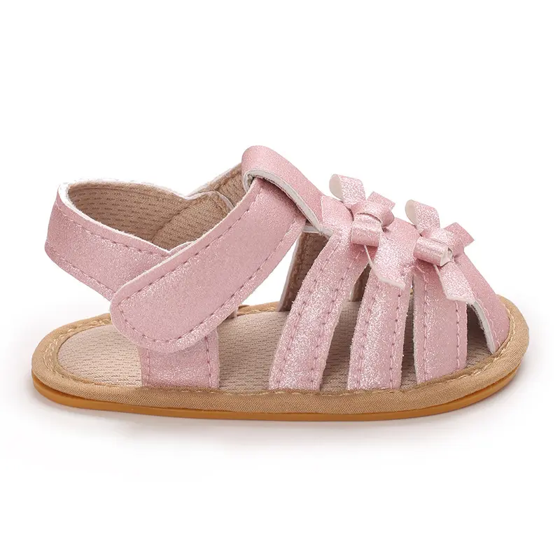 2025 Newborn Infant Baby Girls Shoes Summer Sandals Casual Rubber Bottom Non-Slip Breathable Kids Shoes