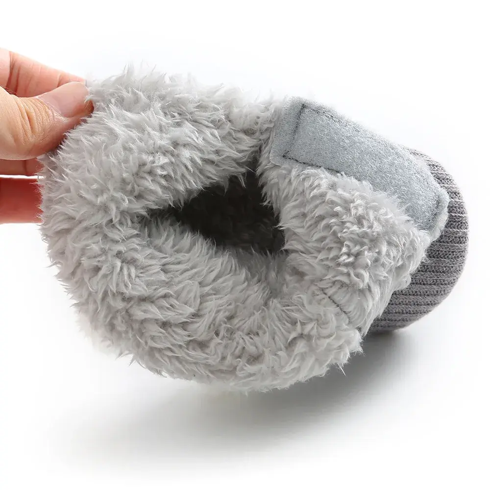 Baby Boots Baby Winter Snow Warm Fluff Balls Indoor Cottton Soft Rubber Sole Infant Newborn Toddler Baby Shoes