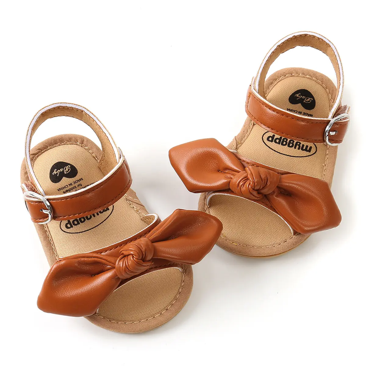 Baby Girl's Summer Sandals Bowtie Pu Leather Sweet Baby Sliders Lovely Stylish Three Colors Flexiable Cute Kids Flats