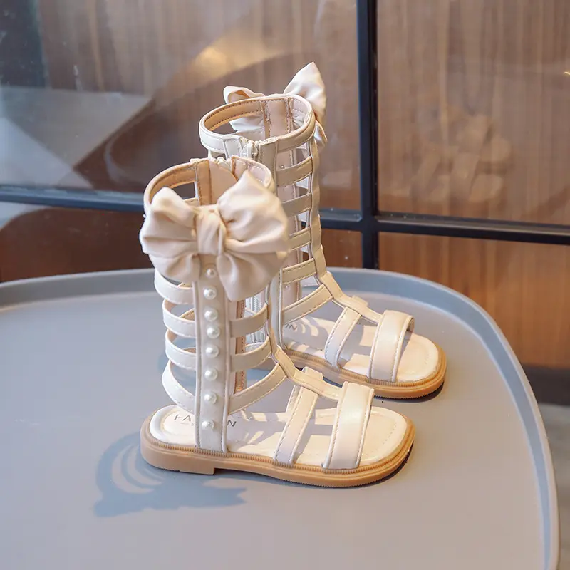 Children Girls Sandals Summer Side Zipper Sandals Little Girls' Fashion Princess Shoes Children'S Sandals Baby Girl Sandal