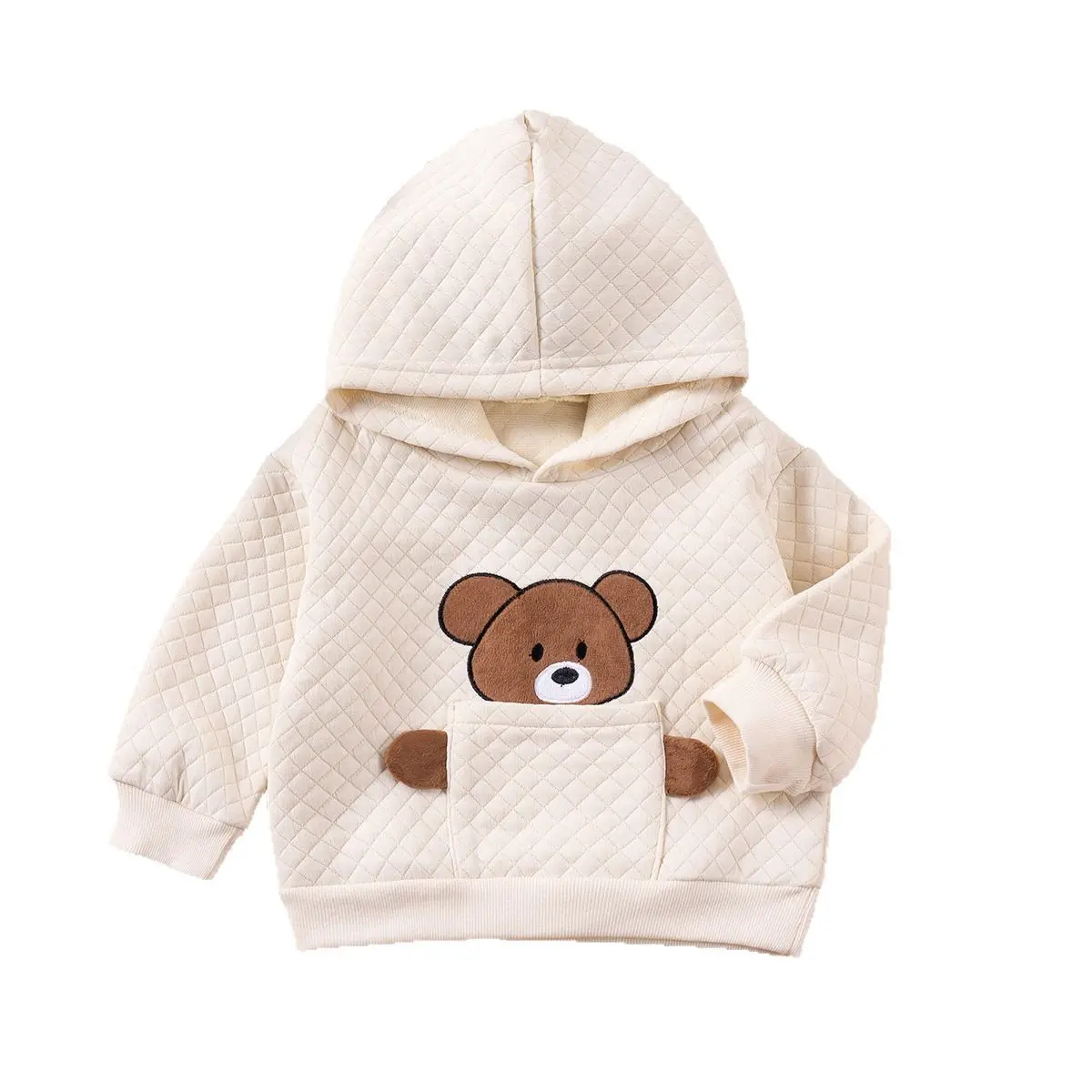 Long Sleeve Fleece-lined Children's Sweatshirt Baby Boys Girls Toddler Clothing Cross-Border Autumn Winter New Style
