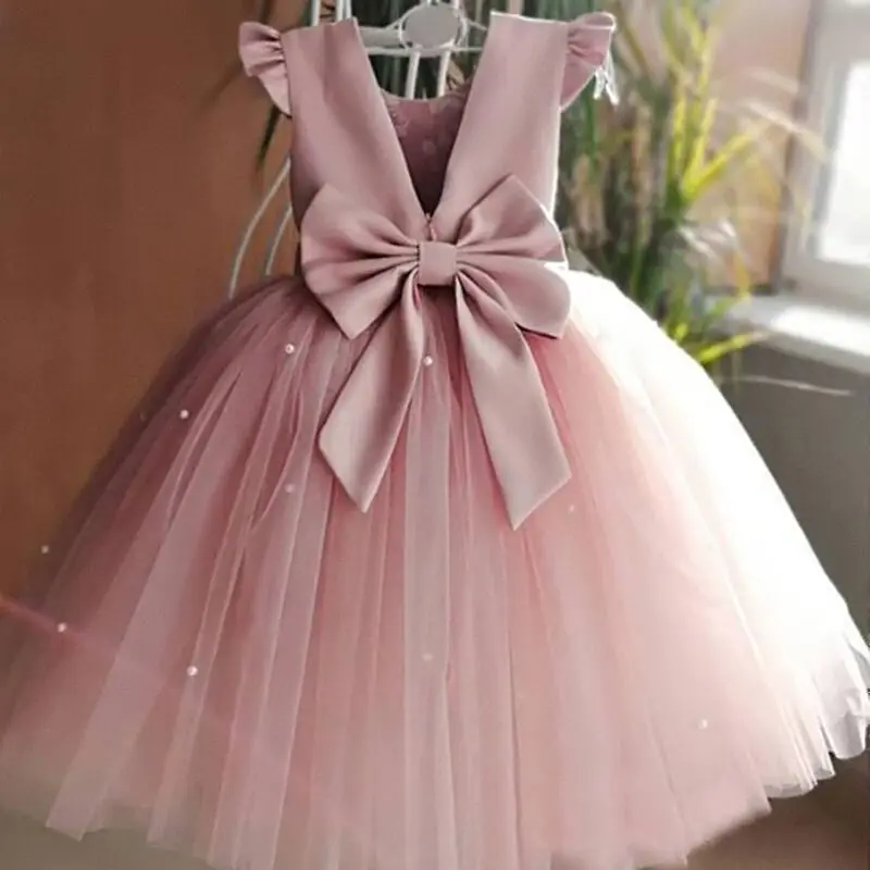 Kids Toddler Baby Girl Dress Summer Chiffon Evening Birthday Party Dresses for Girls Clothes