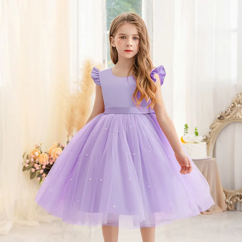 Kids Toddler Baby Girl Dress Summer Chiffon Evening Birthday Party Dresses for Girls Clothes