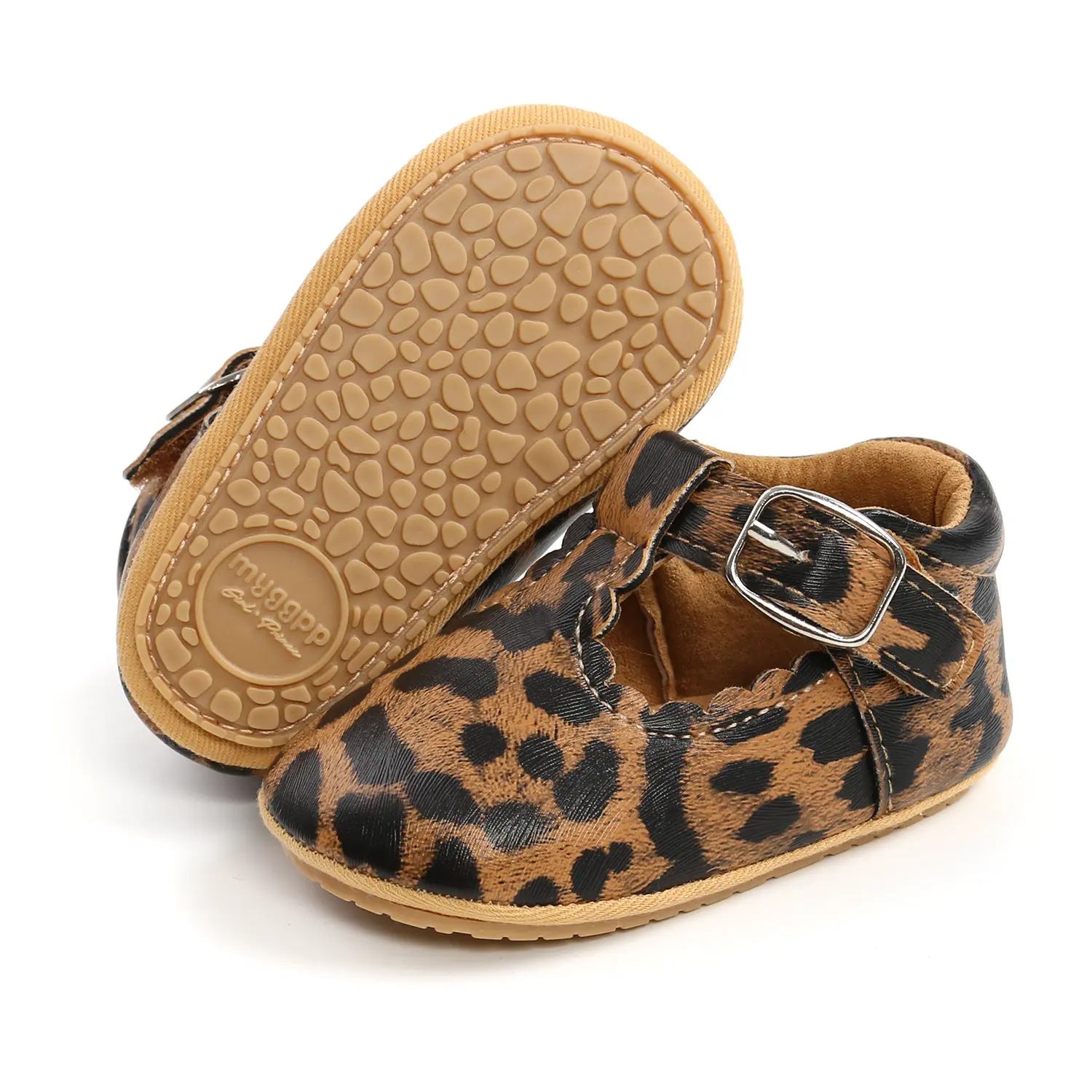 Newborn Baby Shoes PU Leather Boy Girl Shoes Toddler Rubber Sole Casual Shoes Anti-slip First Walkers Infant Spring And Autumn