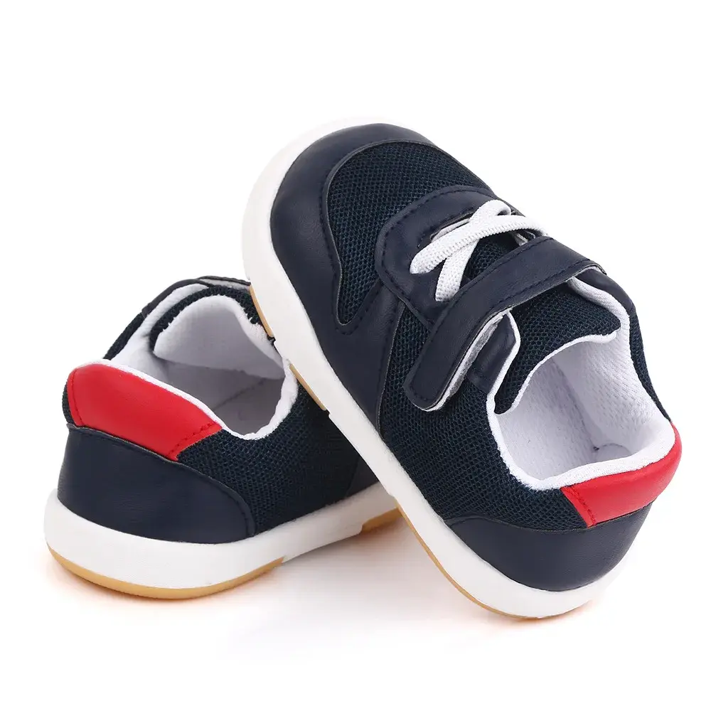 Baby Shoes Infant Baby Boys Crib Shoes Mesh Breathable Soft Sole Sneakers Walking Shoes Toddler First Walker Four Seasons