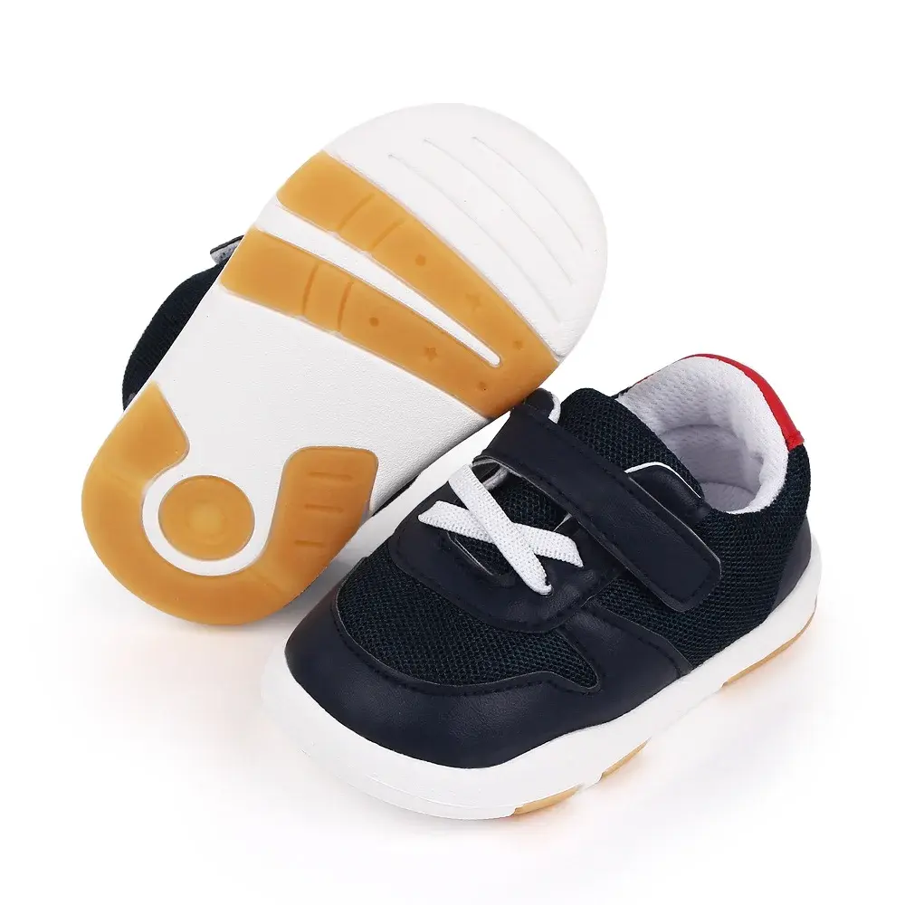 Baby Shoes Infant Baby Boys Crib Shoes Mesh Breathable Soft Sole Sneakers Walking Shoes Toddler First Walker Four Seasons