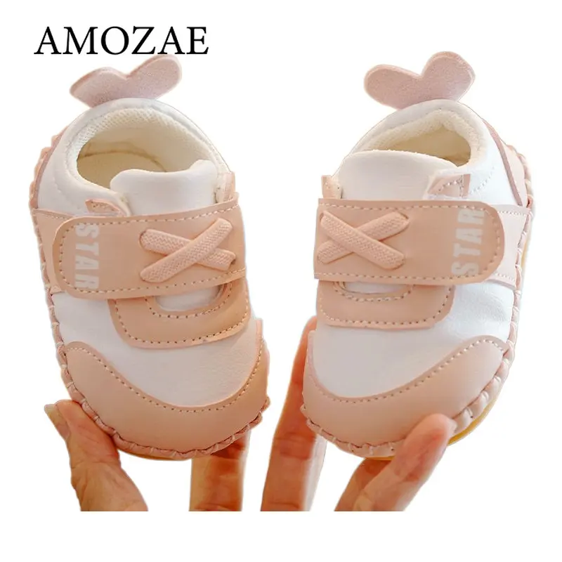 0-18M Baptism Newborn Baby Prewalker Girls Boys Casual Shoes Non-Slip Soft-Sole Infant Toddler First Walkers