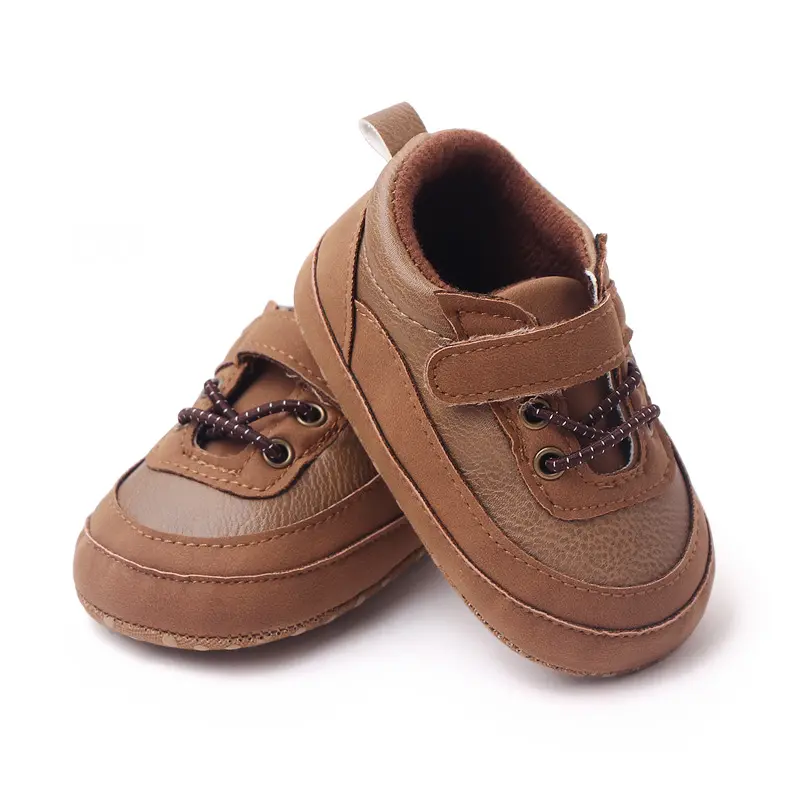 Spring and Autumn Style 0-1 Year Old Sports Sneakers Casual Anti Drop Baby Shoes Soft Sole Baby Boys Walking Shoes Pre-walkers