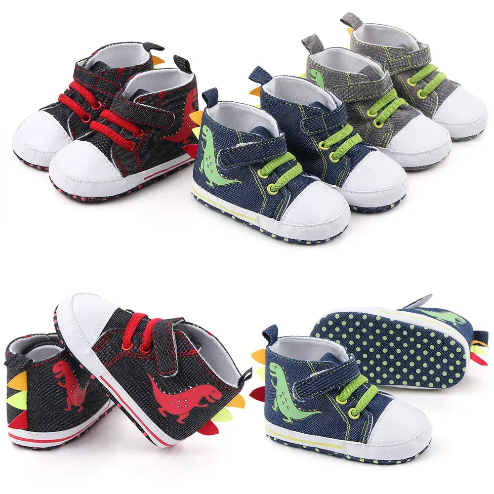 Classic Flash Baby Shoes Cute Animal Boys Girls Sports Shoes Crib Shoes Toddlers Soft Sole Anti-slip First Walkers Baby Sneakers