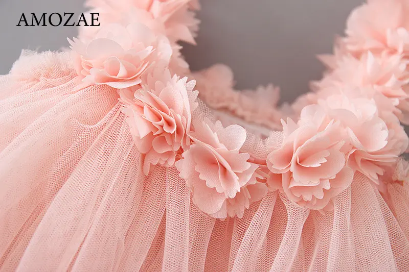 Baby Girl Clothes Lace Mesh Birthday Party Mini Dress for Girls Summer Sleeveless Dress Toddler Kid Casual Tutu Children Dresses