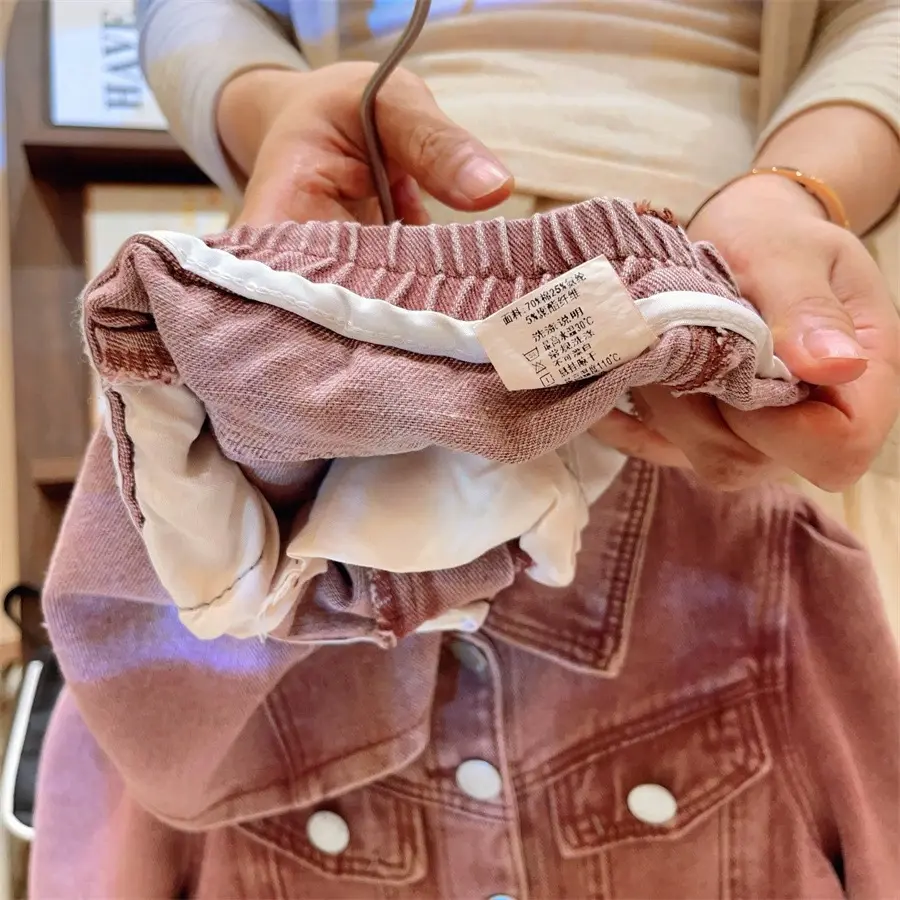 Children Girls Denim Clothes Sets Spring Autumn Kids Jackets+Skirt Fashion Long Sleeve Korean Baby Casual Costumes Suits 2-7Y