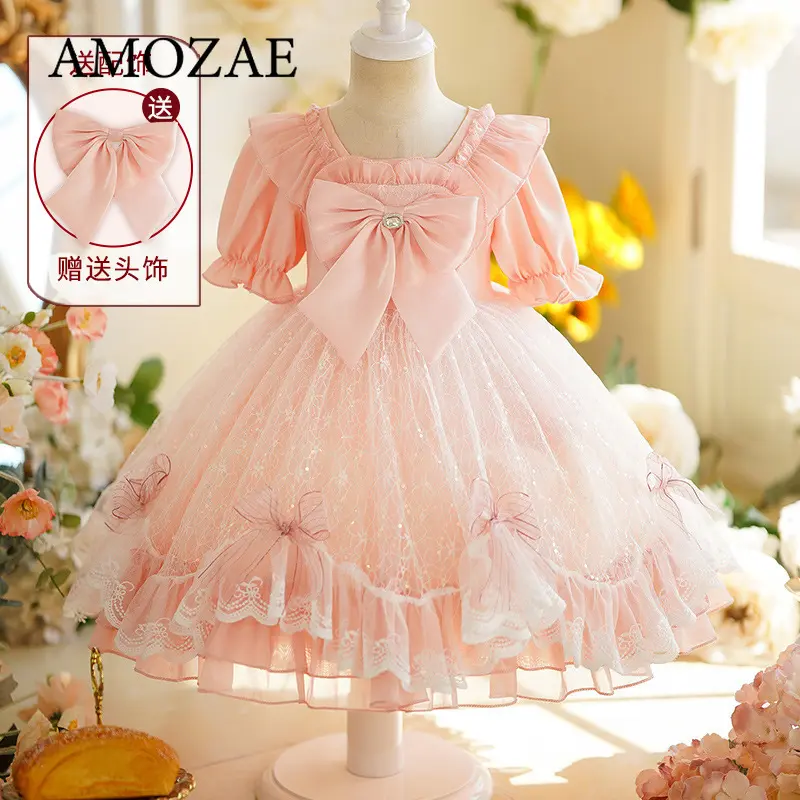 Children Girls Summer Dress Birthday Party Princess Dress Children's Clothing Casual Skirt Kids' Fashion Elegant Design Dress