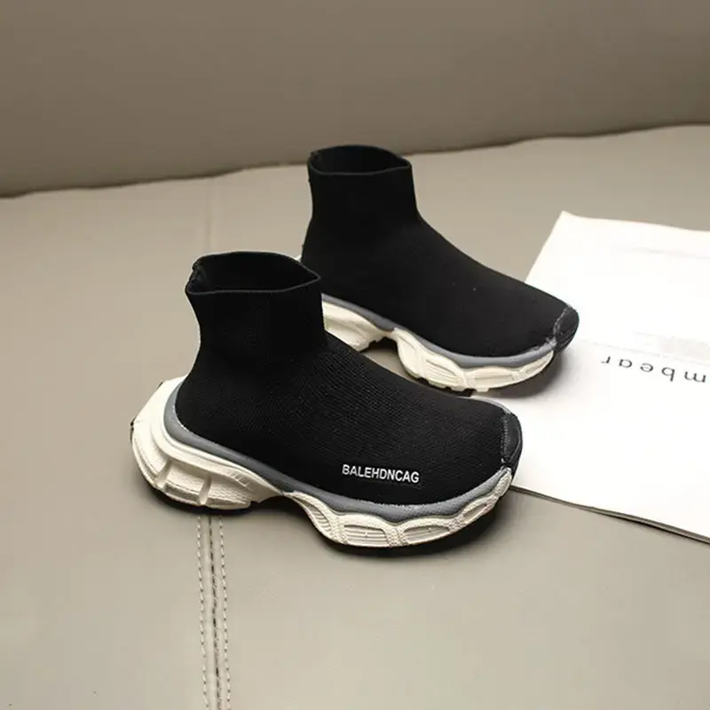 Children Shoes Summer Autumn New Baby Knitted Sport Running Soft Casual Breathable Mesh Sneakers Kids Boys Soft Bottom Shoes