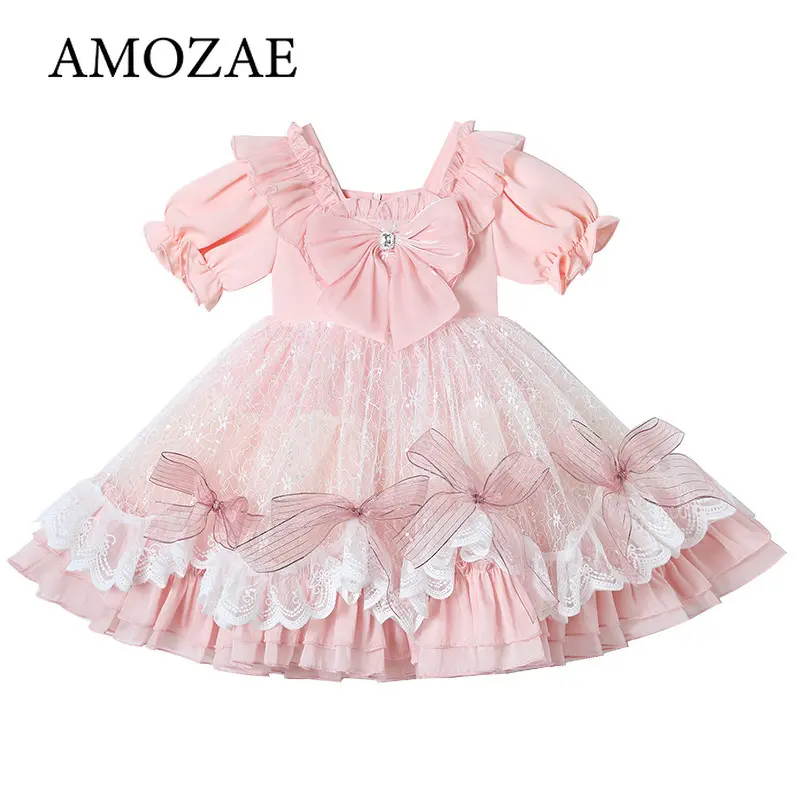 Children Girls Summer Dress Birthday Party Princess Dress Children's Clothing Casual Skirt Kids' Fashion Elegant Design Dress