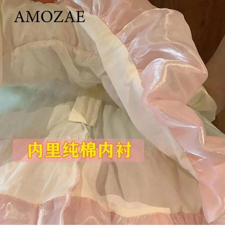 Girls' Summer Dress 2025 New Medium and Small Children's Tank Top Skirt Children's Cake Skirt Baby Elegant Princess Skirt