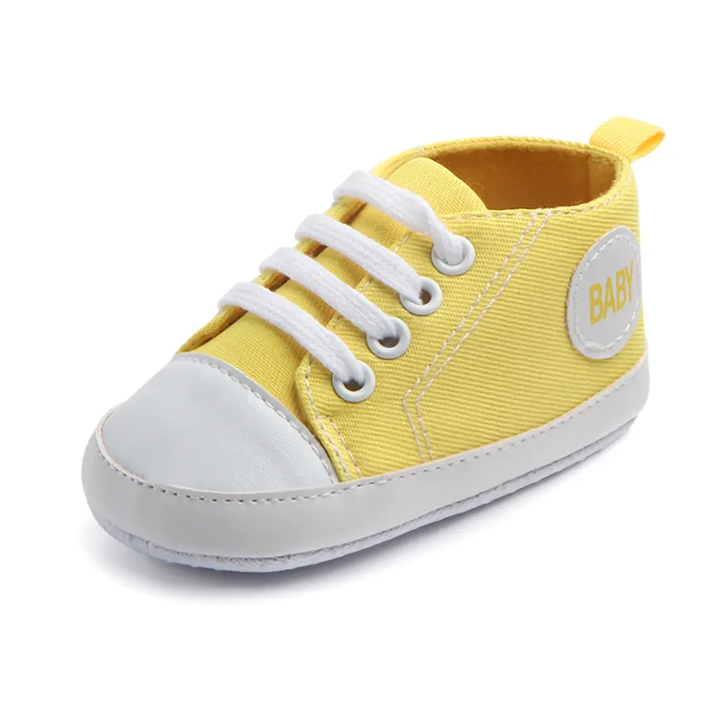 2025 Newborn Sequined Canvas Baby Sneakers Casual Baby Boys Girls Toddler Multi-Color Soft Sole Non-slip Walking Shoes 0-18Month