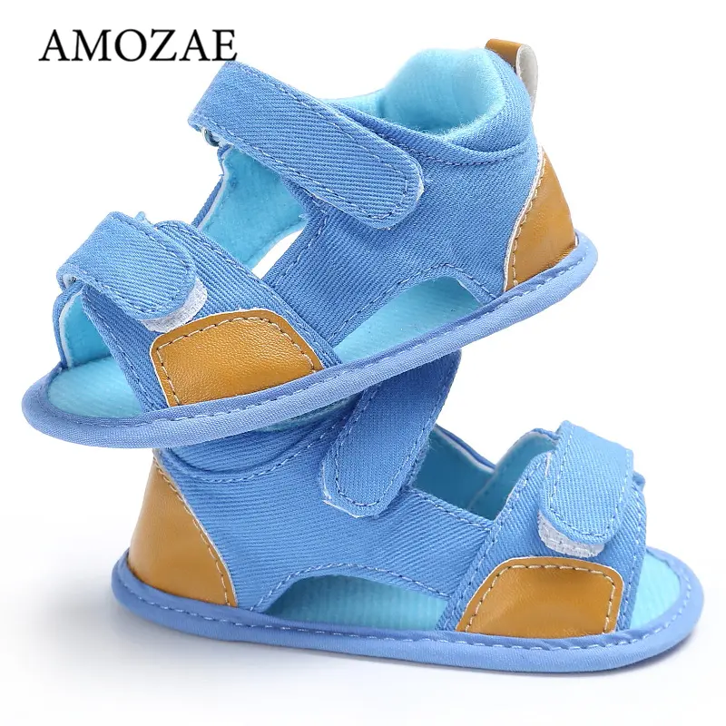 Newborn Baby Girls Sandals Unisex Soft Leather Baby Sandals Summer Shoes For Girls With Non-slip Suede Soles For Baby Boys