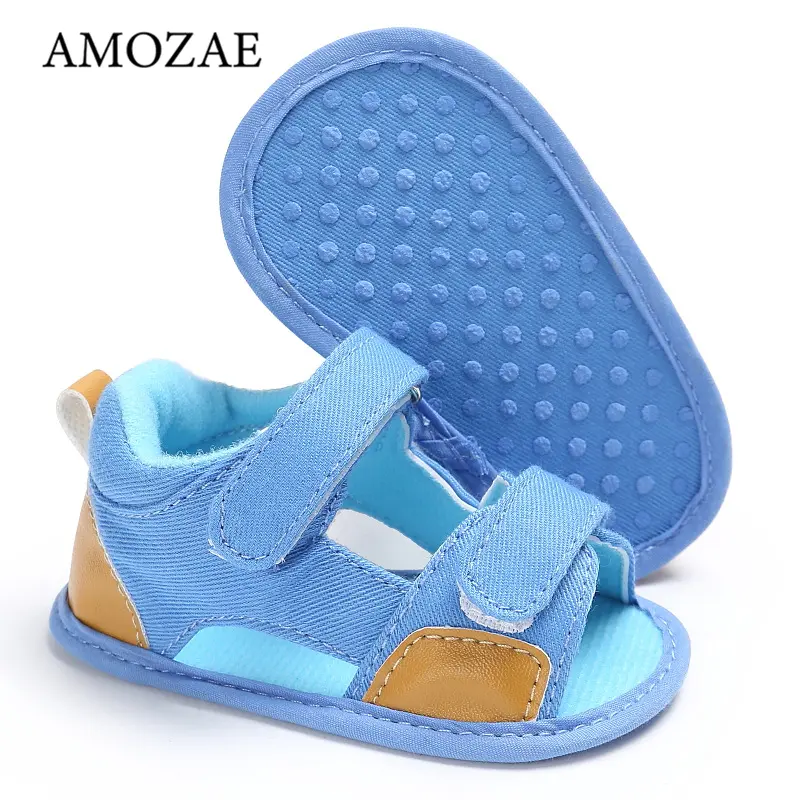 Newborn Baby Girls Sandals Unisex Soft Leather Baby Sandals Summer Shoes For Girls With Non-slip Suede Soles For Baby Boys