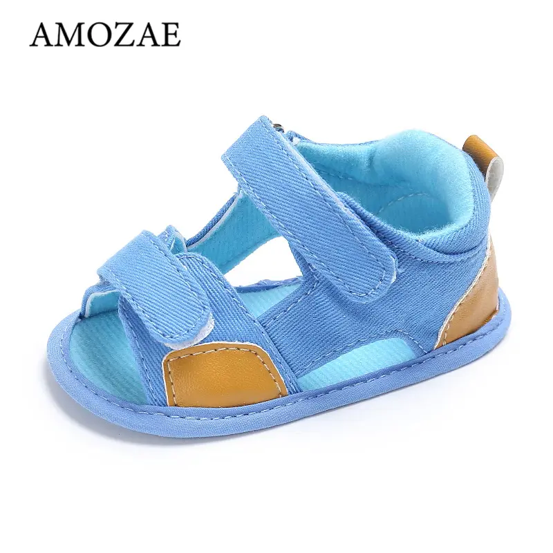 Newborn Baby Girls Sandals Unisex Soft Leather Baby Sandals Summer Shoes For Girls With Non-slip Suede Soles For Baby Boys