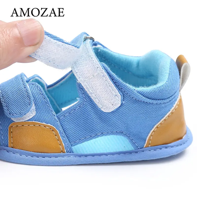 Newborn Baby Girls Sandals Unisex Soft Leather Baby Sandals Summer Shoes For Girls With Non-slip Suede Soles For Baby Boys