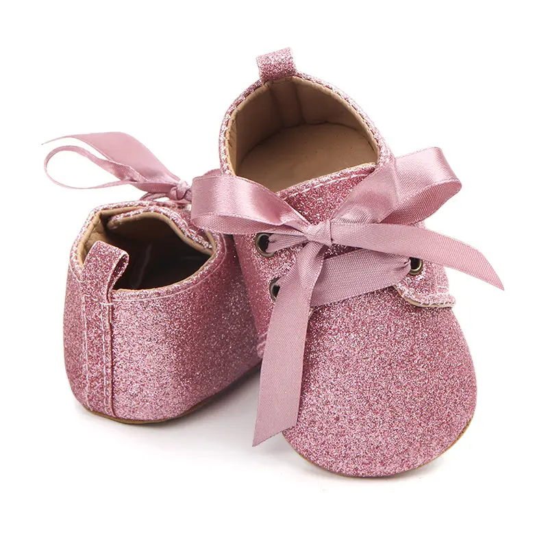 Pink Baby Girls Shoes Princess Fashion Sneakers Infant Toddler Soft Sole Anti Slip First Walkers 0-18Months Baby Walking Shoes
