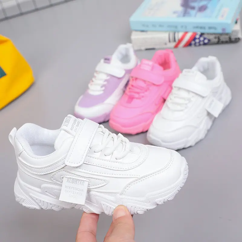 Kids Breathable AntiSkid Soft Running Sneakers for Boys Girls Air Mesh Casual Sports Shoes Spring Summer School Uniform Style