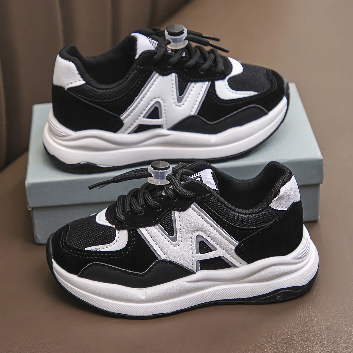 Kids Boys Girls Soft Sneakers Fashion Sports Running Shoes Casual Baby Toddler Outdoor Flat Shoes Trend Chic Basketball Footwear