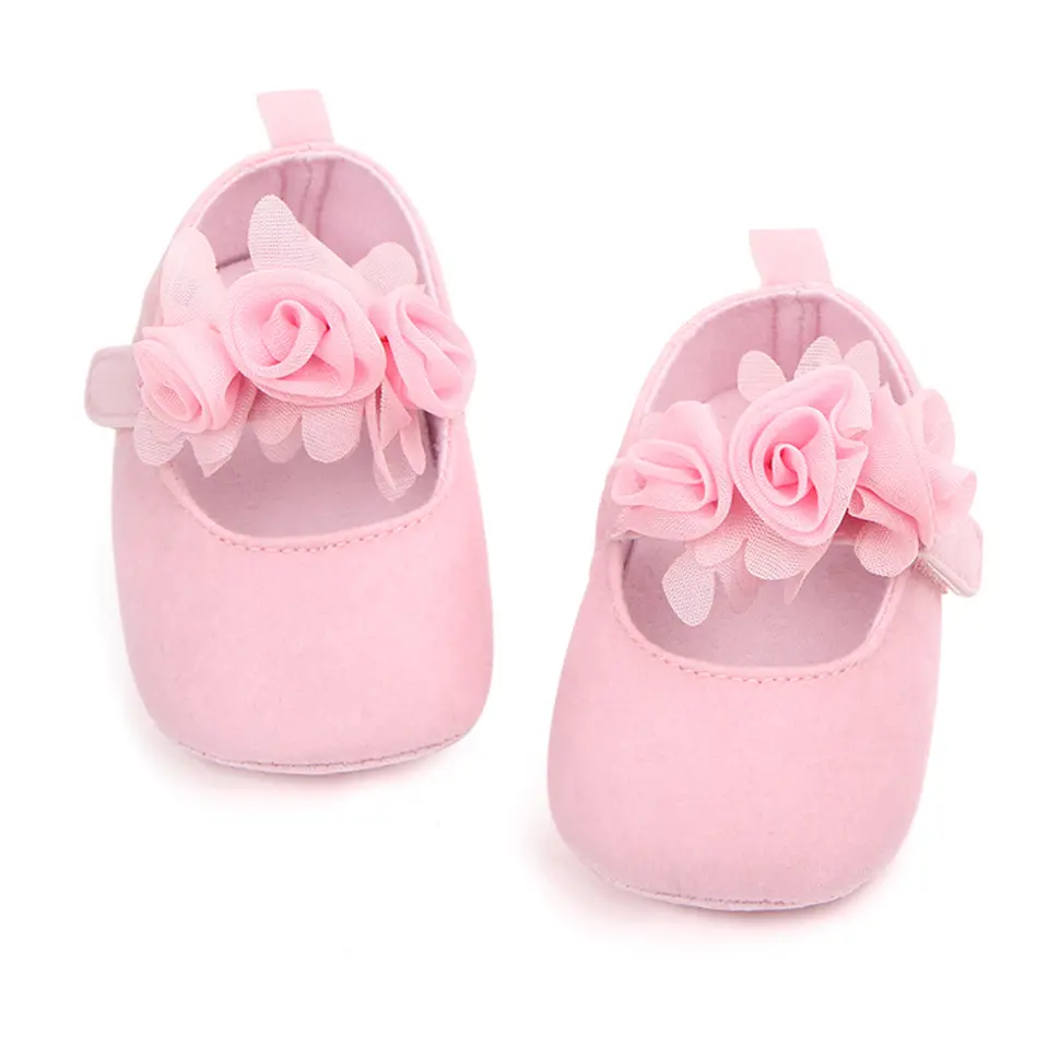 2025 New Cute Floral Baby Shoes For Newborn Infant Toddler Girl Princess Shoes Soft Sole Prewalker Anti-slip Baby Shoes 0-18M